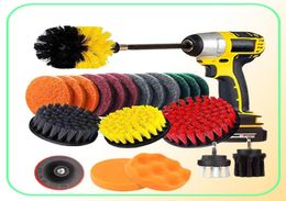 22pcSset électrique Drift Brush Tax de gommage Power Scurbber Kit de nettoyage Kit de nettoyage Brosse Ranguler pour tapis en verre Clean 27983457