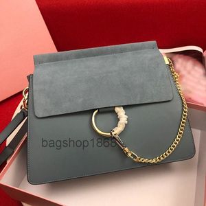 22S Designer Bag Ladys Classic Suede Chain Handtas Circle Ring Schoudertassen Dames Flap Bag Crossbody Lady Handtassen Messenger Purse