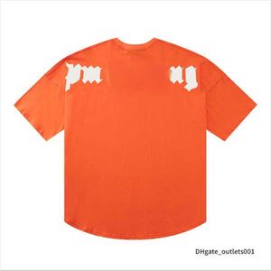 22S heren t-shirts t-shirt Palmen Palmangel City Designer Limited Inkjet Graffiti Letter Printing Men's Sailboat Short Sleeveved Casual Hz