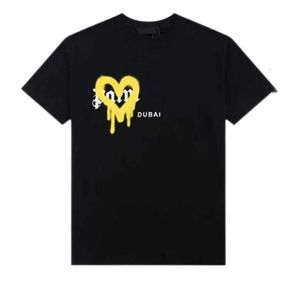 22S T-shirts T-shirt Palms Angels City Designer Limited Inkjet Graffiti Lettre Impression Hommes Femmes Voilier À Manches Courtes Casual Fsa6
