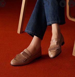 22S dames flats kleding schoenen Royal Loafer platte echte lederen flats met metaal-lock veelkleurige loafers voor casual schoenfeest bruiloft EU35-40