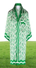22SS Casabblannca Sombra verde Camisas de piña TEE SUCHOS SUCHOS HOMBRES Fashion Summer Beach Vacaciones Hawaii Camisetas cortas Pant8500071