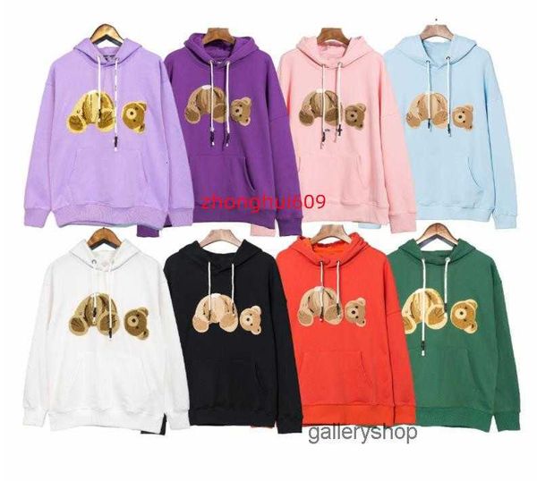 22SS Designer Lettre Imprimer Mens Sweats à capuche Bear Streetwear Col rond Lâche Coton Sweat-shirts Femmes Sweat à capuche de luxe Marque de luxe Pull à capuche