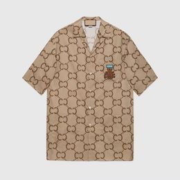 22ss Designer mannen Zakelijke shirt lente en zomer fashion casual T-shirt straat hiphop man shirt afdrukken patroon unisex M-3XL