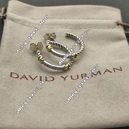 22Ss DY Desginer David Yurma Bijoux Boucle d'oreille de qualité supérieure Simple et élégant Populaire Tissé Corde Torsadée Bague De Mode David Boucle D'oreille Punk Bijoux Bande Mode David 931