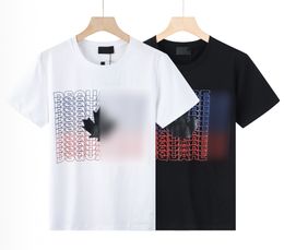 22SS Beroemd merk hoogwaardige katoenen ronde nek heren t-shirt Europese en Amerikaanse mode letters geprinte logo zomer casual paar korte mouwen c7