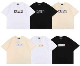 22SS High Street Ins Tide Marque Kith Men039 Tshirts Classic Letter Imprimer Tee Men and Women couple couple Tshirt Round Neck Sh9559294