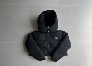 22SS Hot Selling London Down Jacket Women Irongate Detachable Hooded Puffer Black 1to1 Top Kwaliteit Wintercoat5740746