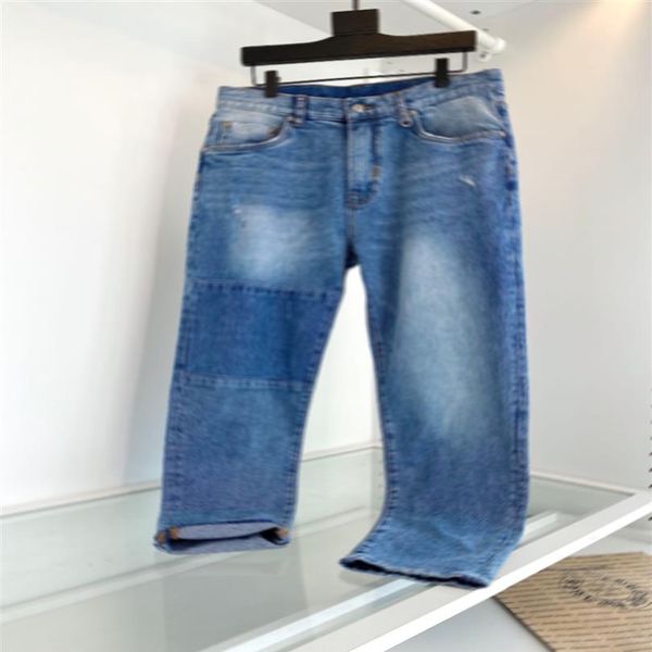 22SS Italia parigi USA jeans Casual Street Fashion Tasche Warm Uomo Donna Coppia Outwear DEMIN pantaloni blu nave 0309243A