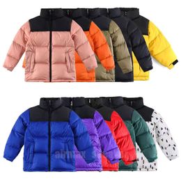 22SS Kids Winter Down Coat North puffer Chaquetas para mujer Moda Face Jacket Parejas Outdoor Warm Feather Outfit Outwear Abrigos multicolores