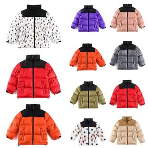 22SS Enfants Hiver Down Manteau North Puffer Vestes Femmes Mode Face Veste Couples En Plein Air Chaud Plume Outfit Outwear Manteaux Multicolores Taille 100-170