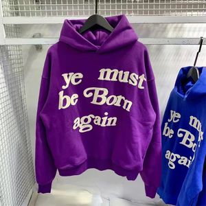 22Ss Sweat à capuche pour hommes CPFM YE MUST BE BORN AGAIN Lettre imprimée High Street Hip Hop Sweats à capuche 11 couleurs Sweats à capuche / M / L / Xl / 2Xl 446