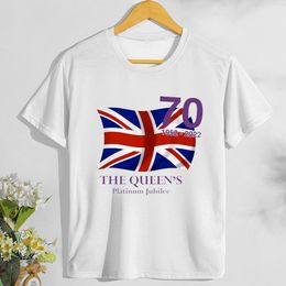 22ss T-shirts pour hommes Célèbre drapeau britannique pour hommes 70 T-shirt commémoratif de style européen et américain grand nouveau haut ample à manches courtes d'été Taille M-5XL