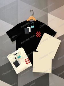 22ss Hommes Femmes Designers T-shirts tee Échiquier lettres imprimées tigre imprimé manches courtes Homme Ras du Cou paris Mode Streetwear Beige noir S-2XL