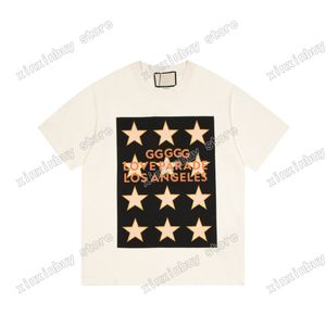 22SS Hombres Mujeres Diseñadores Camisetas Tee Paris Love Parade Algodón Manga corta Cuello redondo Streetwear Xinxinbuy Negro S-2XL