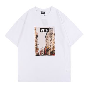 22SS Mens T-shirts Kith High Quality Men Womens Designer T-shirt Letter Imprimé Man T-shirt Topquality Us Size S-xxl
