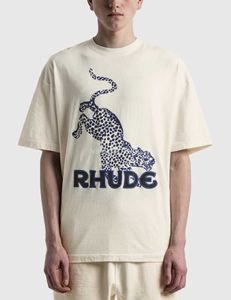 22ss Mens T Shirts Diseñador para mujer Rhude Impreso Moda Hombre Camiseta Topquality Tamaño M-XL Cipe