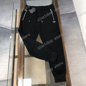 22ss Hommes Femmes Designer Pantalon Métal Triangle Étiquette Zipper Poche Nylon Milan Pantalon Hommes Sangle Pantalon noir xinxinbuy S-XL291I