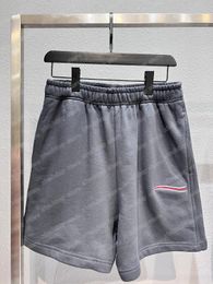 22ss Hommes Femmes concepteur Shorts pantalons vague de la mer Broderie Printemps été coton Pantalon Pantalon Décontracté noir blanc gris xinxinbuy XS-L