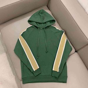 22ss Heren Dames Designer Luxe Merk Hoodie Groen Zwart Grijs Lint Letters Reflecterende Hoge Kwaliteit Aangepaste Hoodie