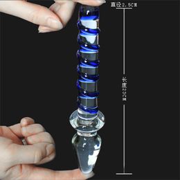 22ss Sex toy massager Pyrex Crystal Anal Plugs Glass Sex Toys Adult Female Butt Plug Dildo For Women A0HA