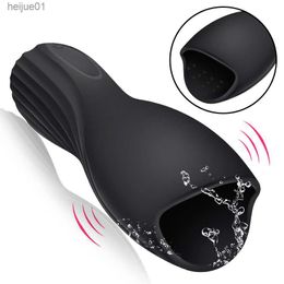 22ss Sex toy massagers FLXUR 10 modes Penis Delay Trainer Male Masturbator Vibrator Automatique Oral Climax Sex Glans Stimulate MassagerSex Toys for Men D2S6 L230518