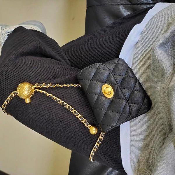 Sacs de taille 22ss pour femmes, Mini sac de luxe de styliste, ceintures à chaîne réglables, petit sac banane, poitrine à la mode pour téléphone 253K