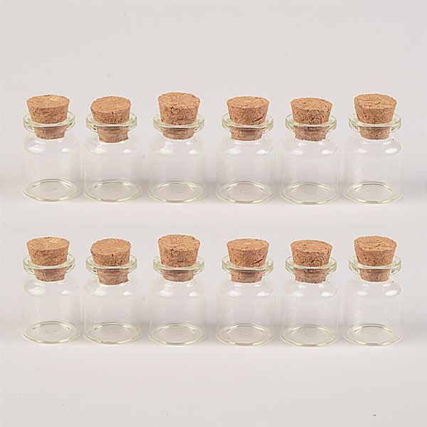 22x30x12 5 mm 5 ml Mini bouteilles en verre transparentes transparentes avec liège Petits bocaux en verre vides Petites bouteilles à souhait Pendentifs 100 pcs242t