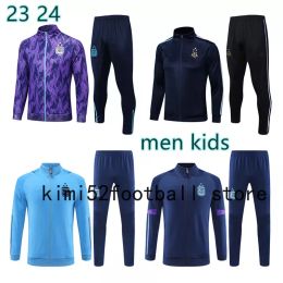 23 24 2 et 3 étoiles Argentine Veste Survêtement Maillots de football Maillots de football MESSIS DI MARIAR DYBALA DE PAUL MARADONA Hommes Enfants Survêtement Survêtement Kit