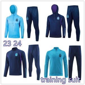 23 24 nieuwe 3-sterren Argentinië jas trainingspak voetbalshirts 2023 2024 voetbalshirts MESSIS DI MARIA DYBALA DE PAUL MARADONA Heren kindertrainingspak trainingspakken Kit