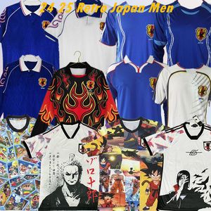 23 24 25 98 99 Retro Men Version Japan Soccer Jersey Home # 8 NAKATA # 11 KAZU # 10 NANAMI # 9 NAKAYAMA SOCCER CHIRT 1998 Coupe du monde Shirts Football Uniforms Maillots à manches longues