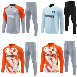 24 25 Adulte Tracksuit Kids Inter Soccer Training 2024 25 STAUSE Set Eriksen Vidal Barella Hakimi Football Jacket Tracksuit Jogging Kit