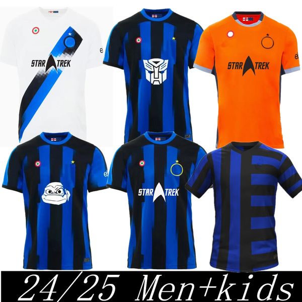 23 24 25 Jerseys de fútbol de Alexis Lautaro Thuram Barella Kit Kit Maillot de Frattesi Final 2023 2024 Maglie Football Shirt Child Third Special Inters Inters Milans Fans Versión