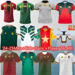 23 24 25 Camisetas de fútbol de Camerún 2023 2024 Copa de África Camisetas de fútbol de Camerún ABOUBAKAR MBEUMO TOKO EKAMBI Maillot de Camerounais ANGUISSA ONANA WOOH Jersey .xxl