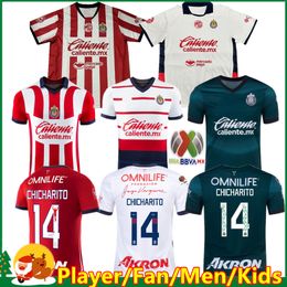 23 24 25 Chivas de Guadalara Jerseys de football 2024 Liga Mx C. Cowell A.Zaldivar Calderon J.Ias Chicharito