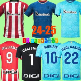 23 24 25 Jerseys de fútbol del club Berenguer 2024 2025 Muniain Atletic Bilbao Home Away Williams Football Shirt Raul García Villalibre Jersey Santal Finales Kits Kits Kits Kits