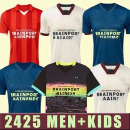 23 24 25 Eindhoven Home Soccer Jerseys Kids Men Kits 2024 2025 Hazard Fabio Silva Home Mannen Kids It Football Shirts Kids Set Top volwassen kits Xavi 10 16-2xl