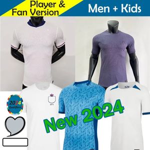 23 24 25 Angleterre Soccer Jerseys Bellingham Rashford Kane 2024 Euro Coupe de l'équipe nationale Hommes Chemises de football Kits enfants 150 ans Stones Saka Mount Foden Grealish