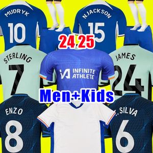 23 24 25 Enzo Nkunku N.Jackson Soccer Jersey CFC 2023 2024 Kits Kit Home Away Third Sall Tall Bur 4xl Fútbol Fútbol Versión de jugador Sterling Palmer Gallagher