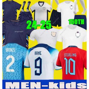 23 24 25 Euro Cup Englands Jersey BELLINGHAM Accueil Maillots de football RICE SAKA FODEN RASHFORD STERLING STONES GREALISH KANE Hommes Enfants Fans Joueur Maillot de Football 30