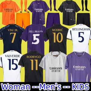 23 24 25 Fans Joueur Jerseys Rodrgo Camiseta Football Jerseys Vini Jr Arda Guler Mbappe Football Shirt Kids Camiseta de Futbol Bellingham 2023 Real Madrids Y3