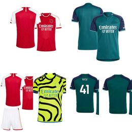 23 24 25 FC ASL Football Shirt Men Kid Kit Kit Odegaard Nketiah G.Jesus Fabio Vieira Zinchenko Saliba Jorginho Braged Sports Shirt Adult and Children's Brand Brand T-shirt