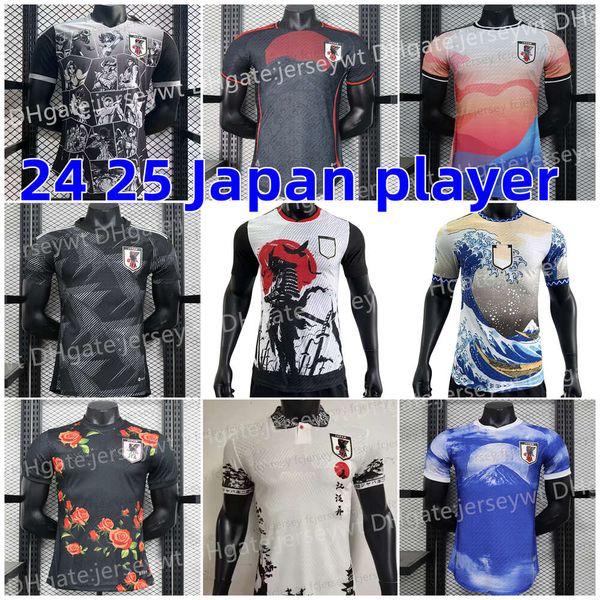 23 24 25 Maillot de football Maillot de football Dessin animé Isagi Atom Tsubasa Minamino Asano Japon Doan Kubo Ito Uniforme spécial japonais Mont Fuji Villes Maillot de pied