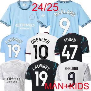 23 24 25 Jerseys de fútbol de Haaland 4º Año Nuevo Chino del Dragón Dragón Doku Rodrigo Grealish Mans Cities de Bruyne Foden 2024 24 25 Camisas de fútbol Kit Kit Champions Final