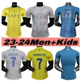 23 24 25 Home and Away Third Fan Player Edition Thailand Camisetas Futbol Maillots de Foot Football T-shirt Riyadh Victoire n ° 7 CAIRO Jersey 10 Mane Adult