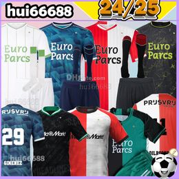 23/24 /25 Kokcu voetballen Jerseys voetbaltruien 2024 2025 Het Trauner Gimenez Feyenoords Hancko Men Kids Kits voetbaluniformen