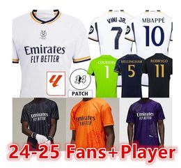 23 24 25 MBAPPE BELLINGHAM ReAls MaDrIDs voetbalshirt Y-3 kindertenue 2023 2024 thuis weg derde Y3 voetbalshirt camiseta RODRYGO VINI JR grote maat 4XL paars zwart 66