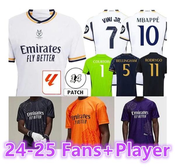 23 24 25 MBAPPE BELLINGHAM ReAls MaDrIDs Soccer Jersey Y-3 Kit para niños 2023 2024 Hogar visitante Tercera camiseta de fútbol Y3 Camiseta RODRYGO VINI JR Tallas grandes S-4XL NIÑOS 8899