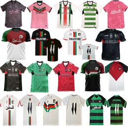 23 24 25 Men Palestina Home Shirt Palestino Classics Football Shirt 2024 2025 Fans Player -versie Palestijnse voetbaltruien War Justice Match Sports Uniformt