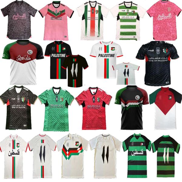 23 24 25 Hombres Palestina Camisa Home Home Classics Camisa de fútbol 2024 2025 Versión del jugador Palestino Jerseys War Justice Match Sports Uniformt